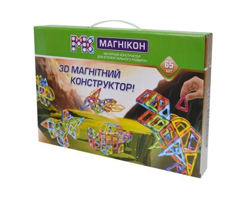 Конструктор Магнікон 65 деталей (MK-65)