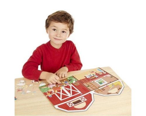 Набір для творчості Melissa&Doug Багаторазові наклейки Ферма (MD19408)