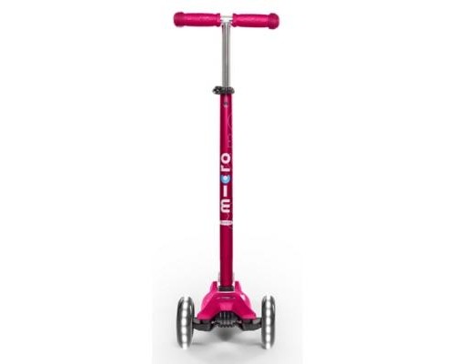 Самокат Micro Maxi Deluxe Pink LED (MMD077)