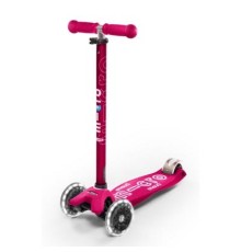 Самокат Micro Maxi Deluxe Pink LED (MMD077)