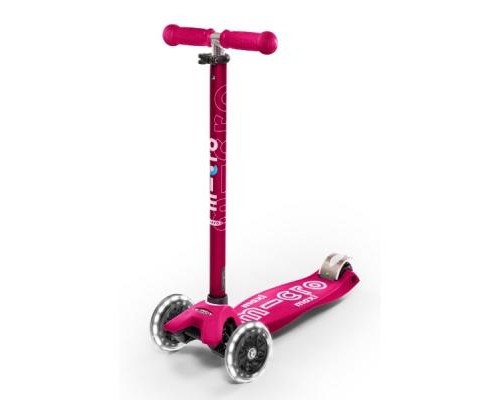 Самокат Micro Maxi Deluxe Pink LED (MMD077)