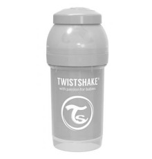 Пляшечка для годування Twistshake антиколькова 180 мл, сіра (69861)