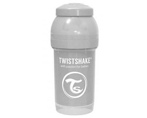 Пляшечка для годування Twistshake антиколькова 180 мл, сіра (69861)