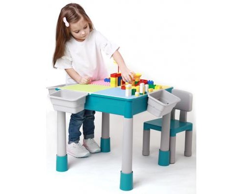 Дитячий стіл Microlab Toys Конструктор Ігровий Центр + 1 стілець (GT-16) Дитячий стіл Microlab Toys Конструктор Ігровий Центр + 1 стілець (GT-16)