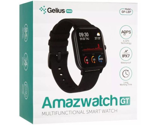 Смарт-годинник Gelius Pro (AMAZWATCH GT) (IPX7) Black (AMAZWATCH GT Black)