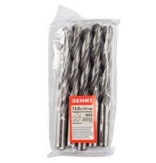 Свердло Зеніт HSS по металу 13.0х151 мм (5 шт) (30300130)