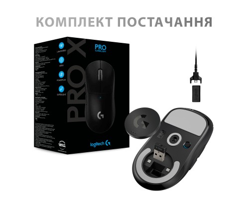 Мишка Logitech G Pro X Superlight Wireless Black (910-005880)