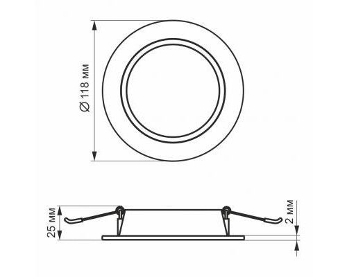 Світильник Videx LED 6W 5000K 220V (VL-DLBR-065)