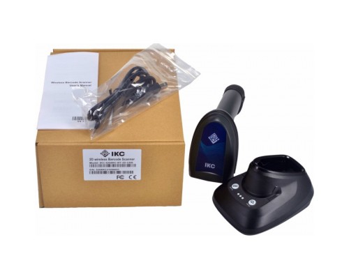 Сканер штрих-коду ІКС 5208RC/2D wireless USB with cradle, Bluetooth black (ІКС-5208RC-BT-2D-USB- CR)