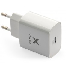 Зарядний пристрій Vinga PD Type-C 20W Charger white (VWCPDC)