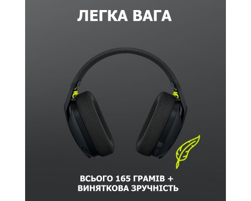 Навушники Logitech G435 Lightspeed Wireless Gaming Headset Black (981-001050)