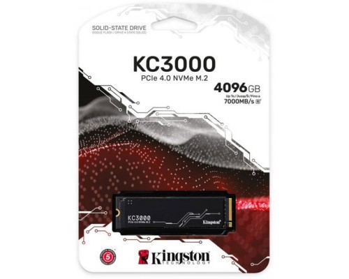 Накопичувач SSD M.2 2280 4TB Kingston (SKC3000D/4096G)