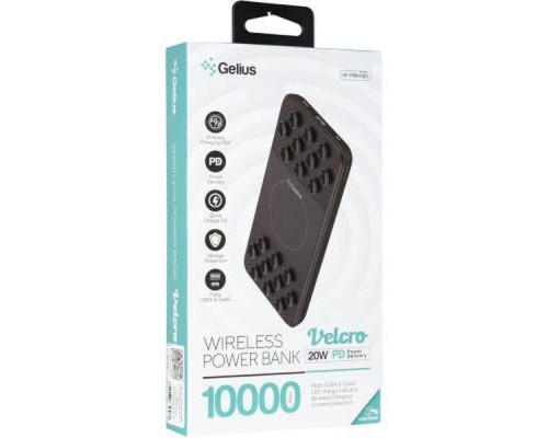 Батарея універсальна Gelius Velcro GP-PBW1120 10000mAh Black (00000087399) 