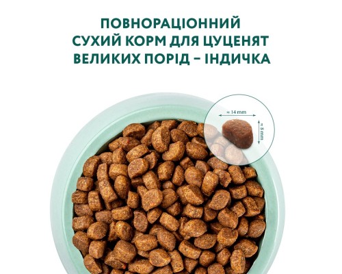 Сухий корм для собак Optimeal для цуценят великих порід зі смаком індички 12 кг (4820215363822)