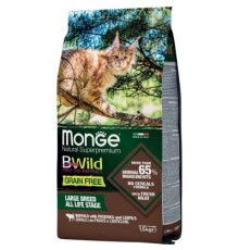 Сухий корм для кішок Monge Cat Bwild GR.FREE зі м'ясом буйвола 1.5 кг (8009470012065)