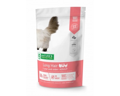 Сухий корм для кішок Nature's Protection Long hair Adult 400 г (NPS45760)