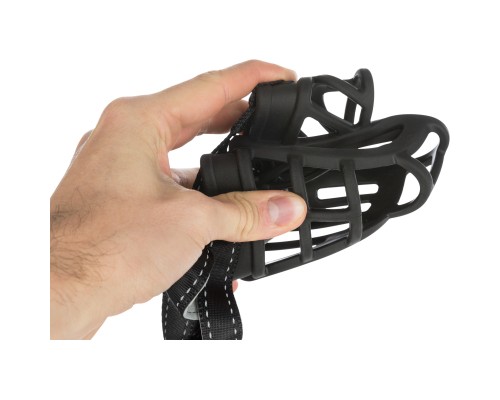 Намордник для собак Trixie силіконовий M-L 22 см чорний (4047974176139)