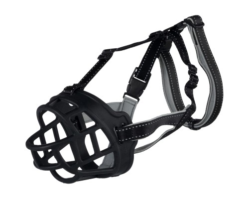 Намордник для собак Trixie силіконовий M-L 22 см чорний (4047974176139)