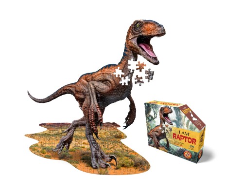 Пазл I AM Динозавр Раптор, 100 елементів (4016)