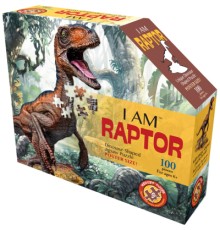 Пазл I AM Динозавр Раптор, 100 елементів (4016)