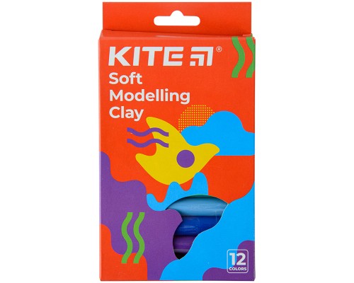 Пластилін Kite Fantasy восковий 12 кольорів, 200 г (K22-086-2)
