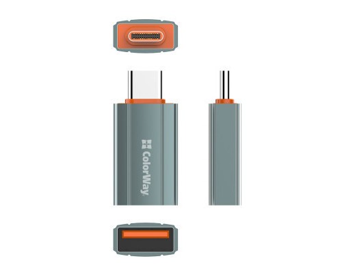 Перехідник USB-A toUSB-C ColorWay (CW-AD-AC)