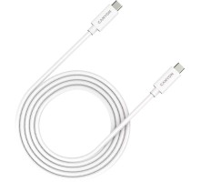 Дата кабель USB-C to USB-C 2.0m UC-42 5A 240W(ERP) E-MARK, white Canyon (CNS-USBC42W)