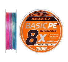 Шнур Select Basic PE 8x 150m Multi Color 0.8/0.12mm 14lb/6kg (1870.31.43)