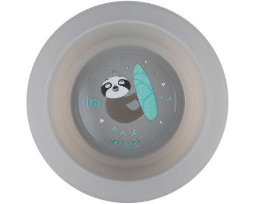 Набір дитячого посуду Canpol babies Exotic Animals Сірий 2 шт. (56/523_grey) Набір дитячого посуду Canpol babies Exotic Animals Сірий 2 шт. (56/523_grey)