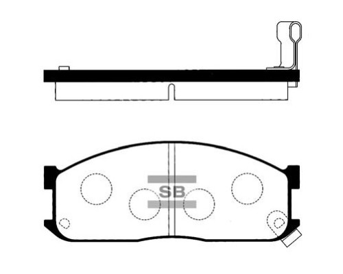 Гальмівні колодки HI-Q SP1044
