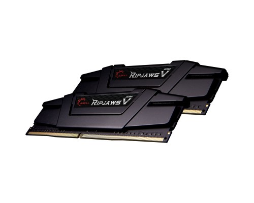Модуль пам'яті для комп'ютера DDR4 16GB (2x8GB) 4400 MHz RipjawsV Black G.Skill (F4-4400C18D-16GVKC)