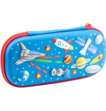 Пенал Cool For School з тисненням 1 відділення Блакитний (QT-5698-Blue)
