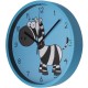 Настінний годинник Optima Little Zebra пластиковий, блакитний (O52106)