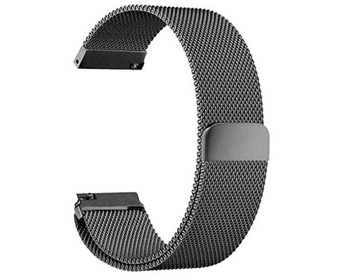 Ремінець до смарт-годинника BeCover Milanese Style для Samsung Galaxy (20mm)/Watch 5/ Watch 4.../Gear S2 Classic/Gear Sport Gray (707673)