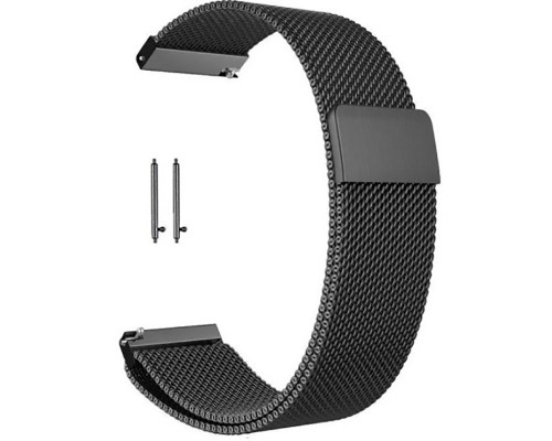 Ремінець до смарт-годинника BeCover Milanese Style для Samsung Galaxy (20mm)/Watch 5/ Watch 4.../Gear S2 Classic/Gear Sport Gray (707673)