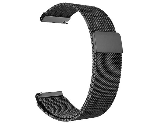 Ремінець до смарт-годинника BeCover Milanese Style для Samsung Galaxy (20mm)/Watch 5/ Watch 4.../Gear S2 Classic/Gear Sport Gray (707673)
