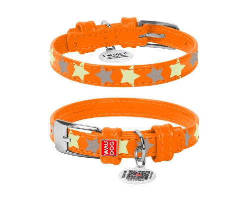 Нашийник для тварин WAUDOG Glamour з QR паспортом 