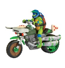 Машина TMNT Бойовий транспорт з фігуркою - Леонардо На Мотоциклі (83431)