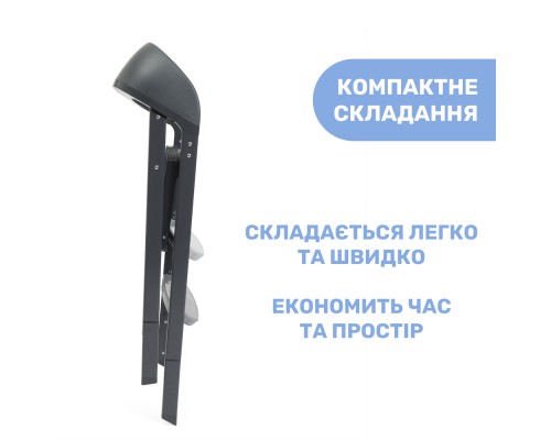 Стілець для годування Chicco 3 в 1 Crescendo Up, чорне (87046.07)