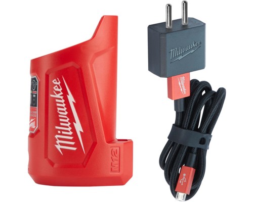 Зарядний пристрій для акумуляторів інструменту Milwaukee компактний M12 TC (4932459450)