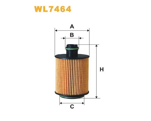 Фільтр масляний Wixfiltron WL7464 Фільтр масляний Wixfiltron WL7464