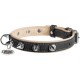Нашийник для тварин WAUDOG Soft з QR паспортом з шипами Ш 25 мм Д 38-49 см чорний (7204)