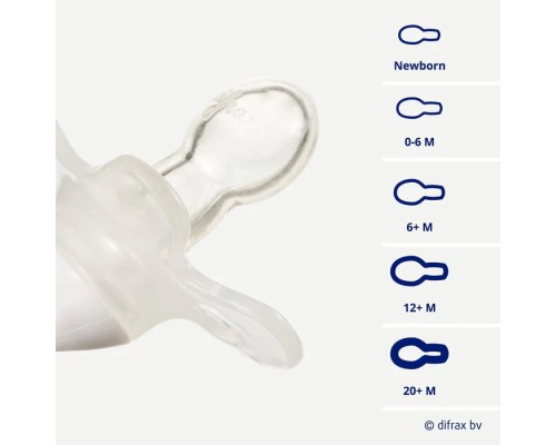 Пустушка Difrax Natural Uni, 20+ міс (UN803 Cinnamon)