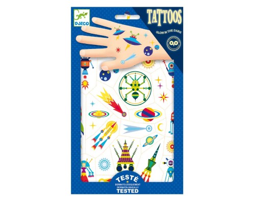 Набір для творчості Djeco Космос наклейки на тіло (DJ09590)
