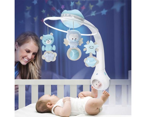 Мобіле Infantino 3 в 1 з проєктором Блакитний (004896I)