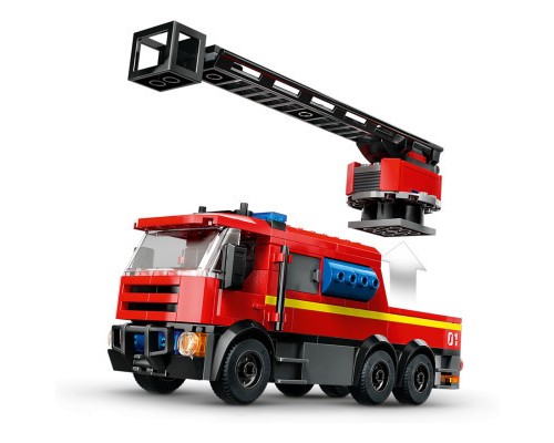 Конструктор LEGO City Пожежне депо з пожежною машиною 843 деталей (60414)