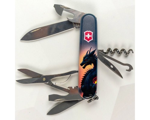 Ніж Victorinox Climber Zodiac Дракон в променях сонця (1.3703.3_Z3270p)