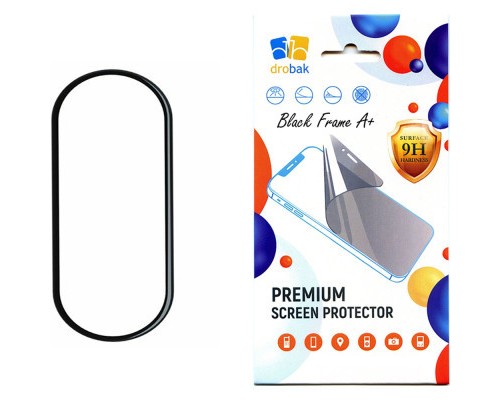 Скло захисне Drobak Xiaomi Smart Band 8 Black Frame A+ (323218)