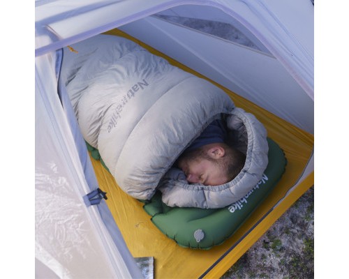 Туристичний килимок Naturehike із підголовником CNK2300DZ0001 198 х 59 см темно-зелений (6976023929540)