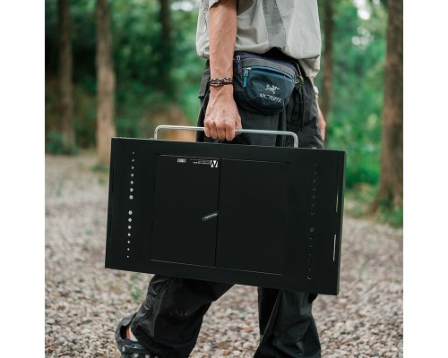 Туристичний стіл Naturehike для барбекю сталевий CNK2300CW014 чорний (6976023923289) Туристичний стіл Naturehike для барбекю сталевий CNK2300CW014 чорний (6976023923289)